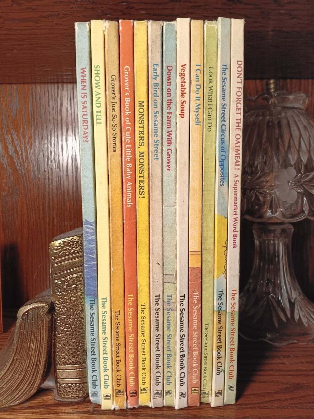 Lot 12 Vintage Sesame Street Book Club Hardcover Books 1980s Instant Library
